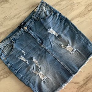 Light blue skirt